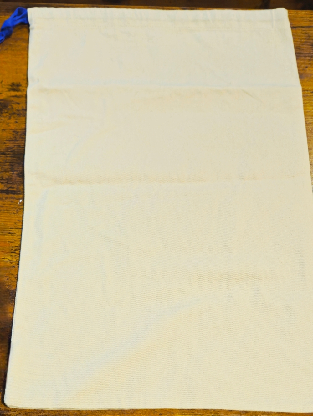 NEW Louis Vuitton Cream Dust Bag Blue Drawstring Speedy 25 30 PM Handbag Storage - Picture 3 of 7